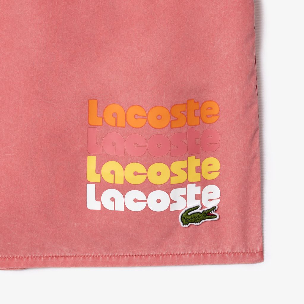 Quần Bơi Lacoste Nam Dài Vừa Phải Hiệu Ứng Wash