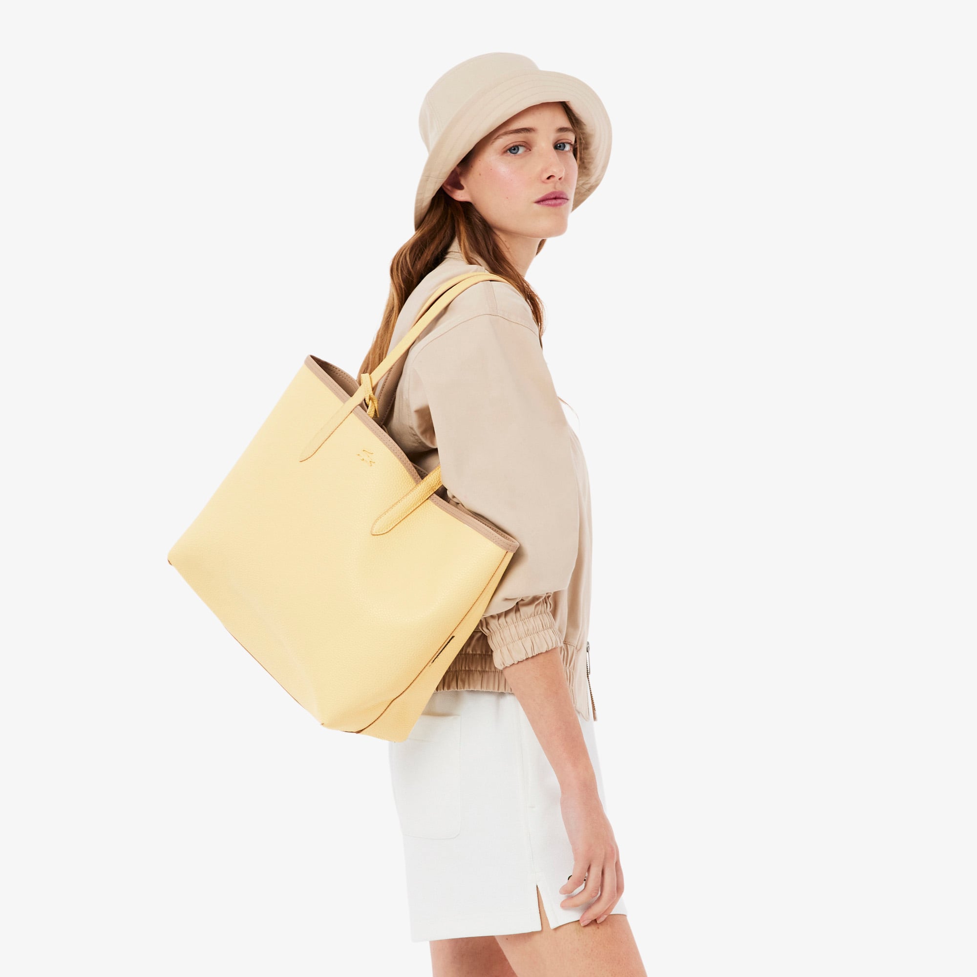 Túi Tote Lacoste Nữ Anna Có Thể Đảo Ngược Kèm Túi