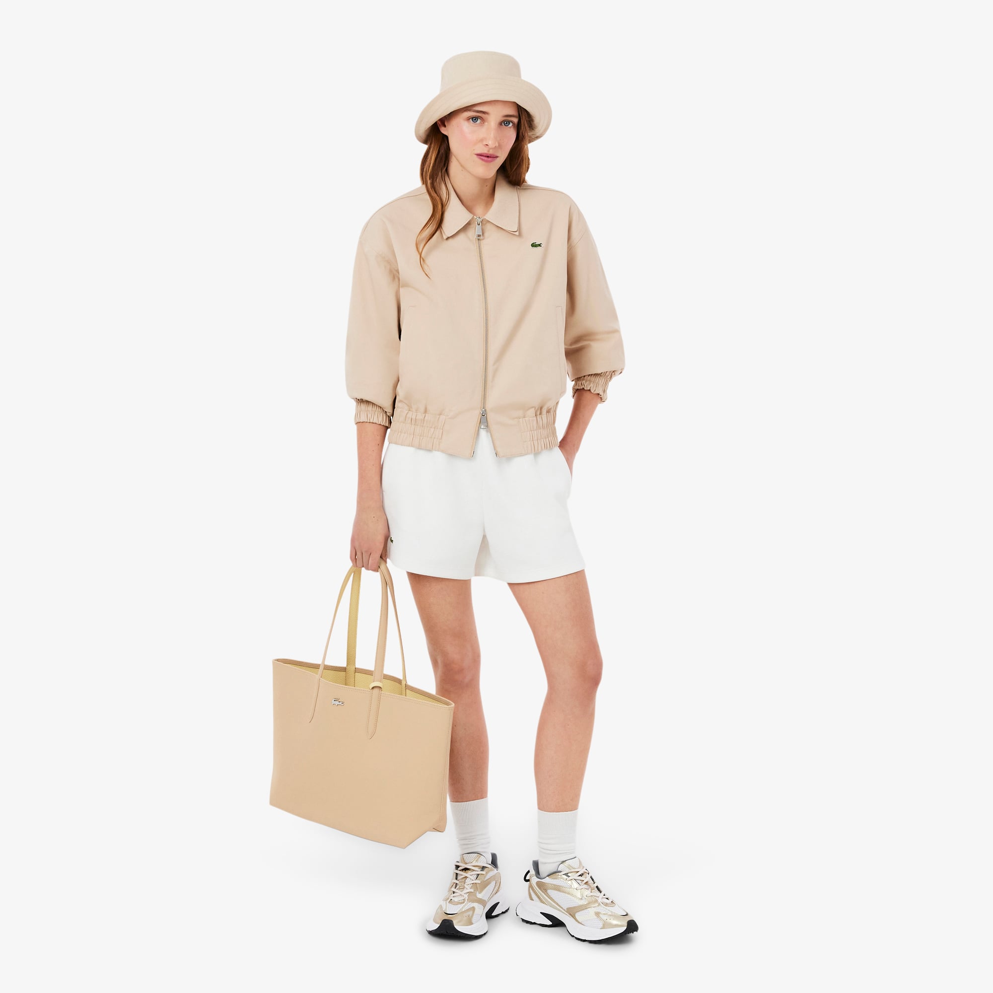 Túi Tote Lacoste Nữ Anna Có Thể Đảo Ngược Kèm Túi