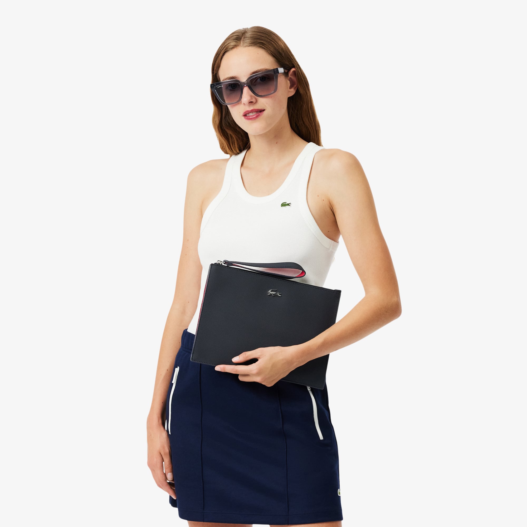 Ví Cầm Tay Lacoste Nữ Anna Canvas