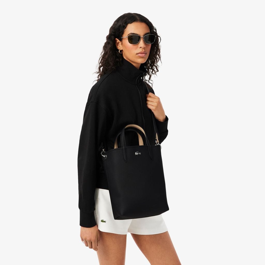 Túi Xách Lacoste Nữ Anna Chất Liệu Coated Canvas Có Thể Lộn Mặt Trái