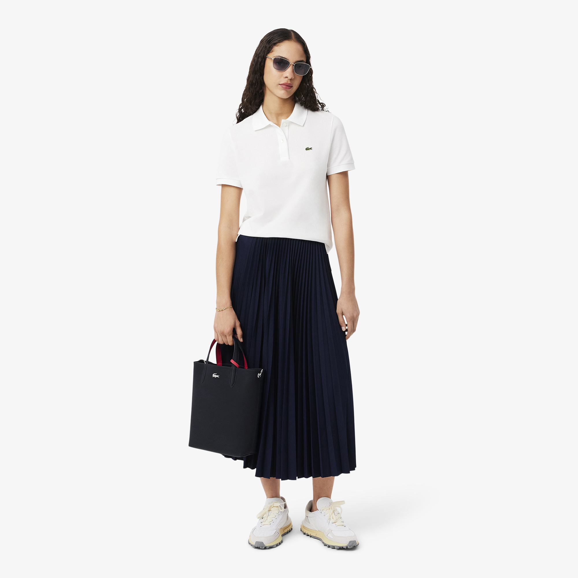 Túi Xách Lacoste Nữ Anna Chất Liệu Coated Canvas Có Thể Lộn Mặt Trái