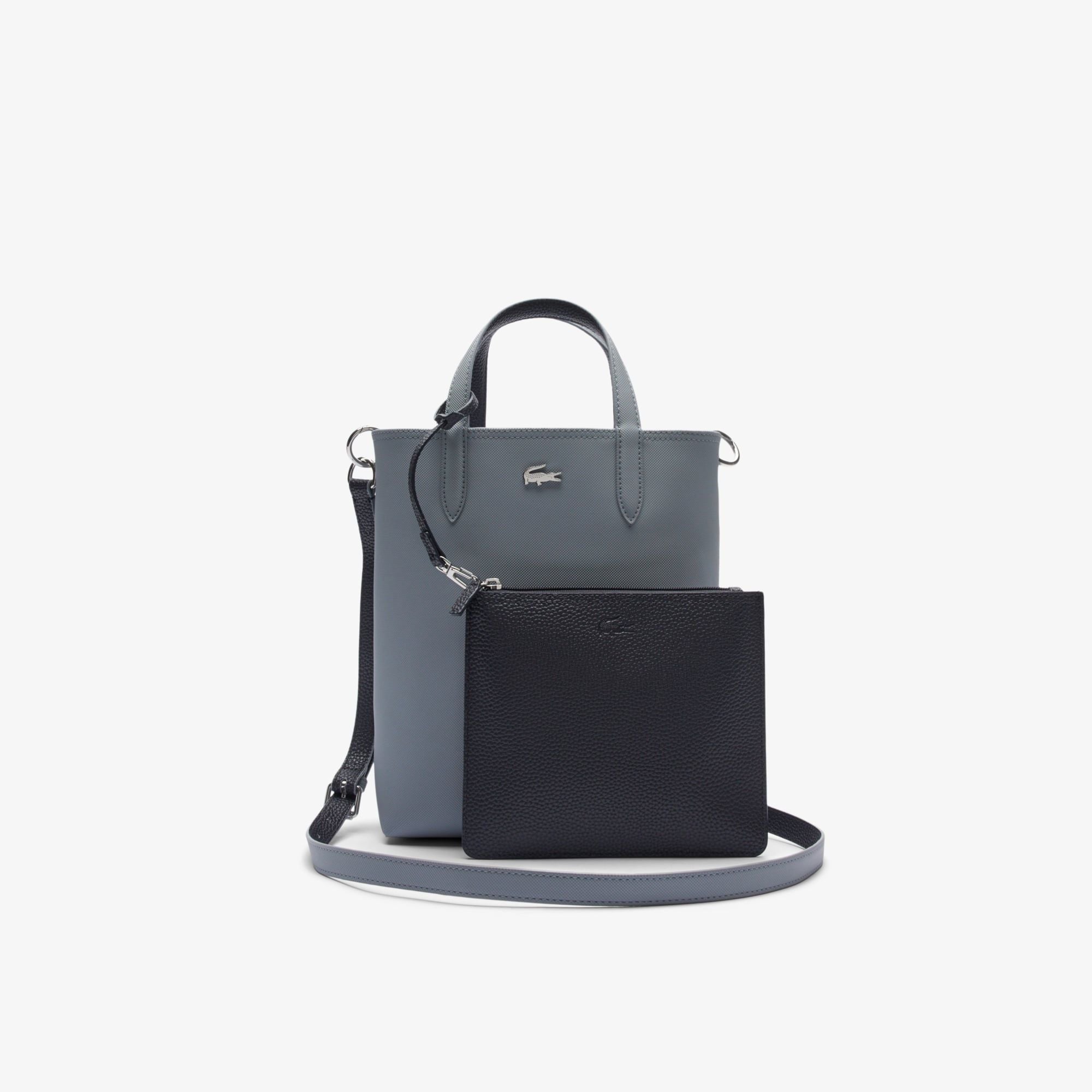 Túi Xách Lacoste Nữ Anna Chất Liệu Coated Canvas Có Thể Lộn Mặt Trái