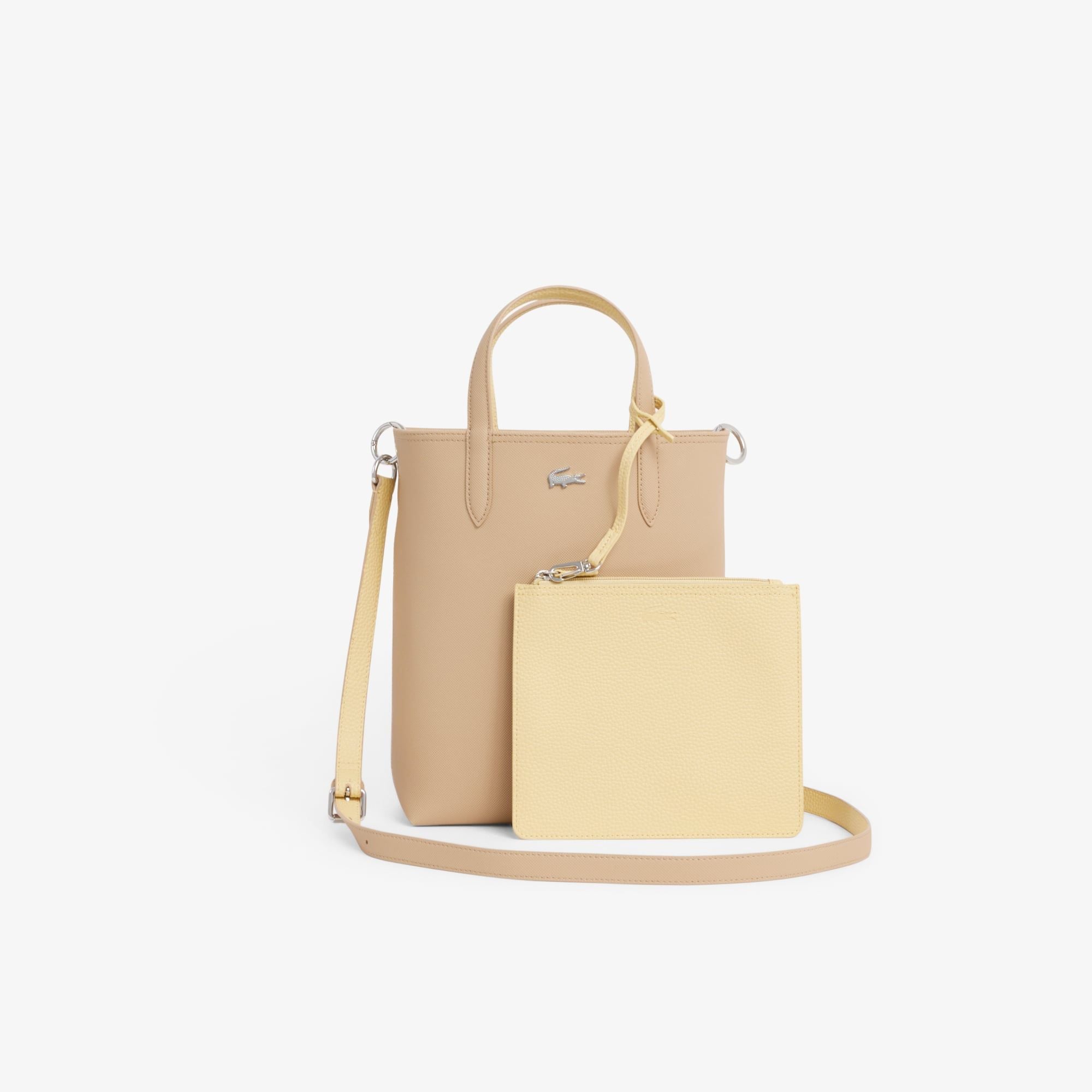 Túi Xách Lacoste Nữ Anna Chất Liệu Coated Canvas Có Thể Lộn Mặt Trái