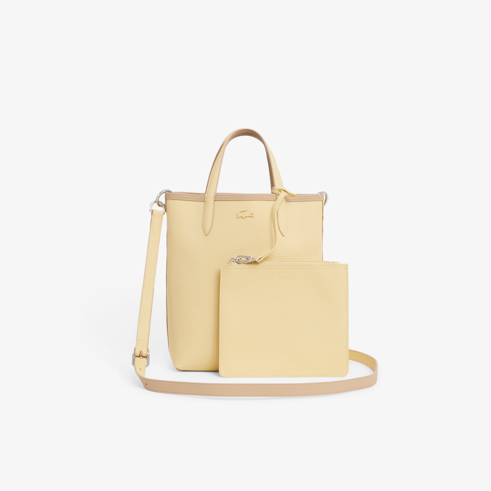 Túi Xách Lacoste Nữ Anna Chất Liệu Coated Canvas Có Thể Lộn Mặt Trái