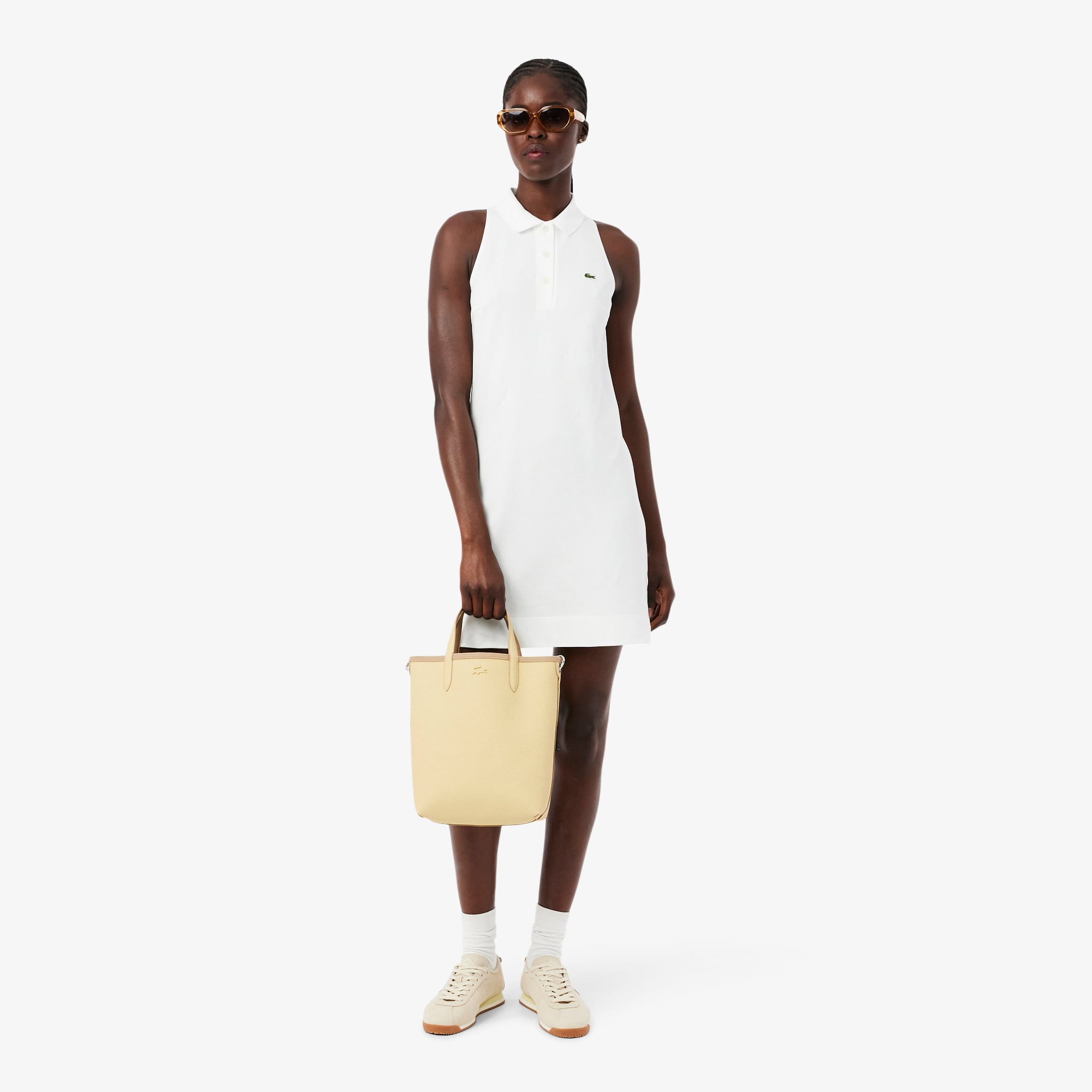 Túi Xách Lacoste Nữ Anna Chất Liệu Coated Canvas Có Thể Lộn Mặt Trái