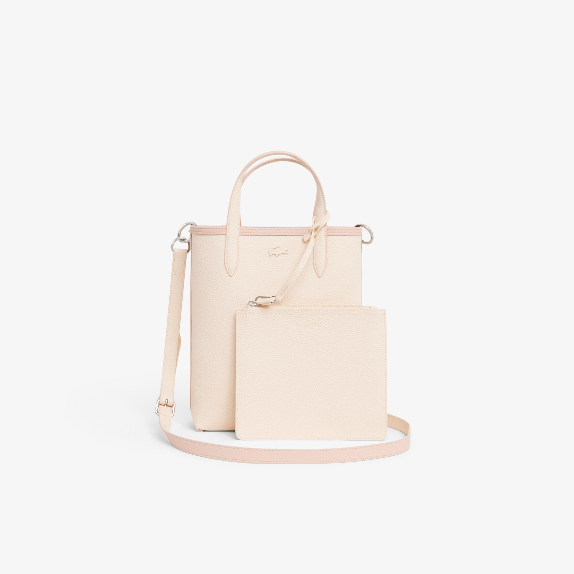 Túi Xách Lacoste Nữ Anna Chất Liệu Coated Canvas Có Thể Lộn Mặt Trái