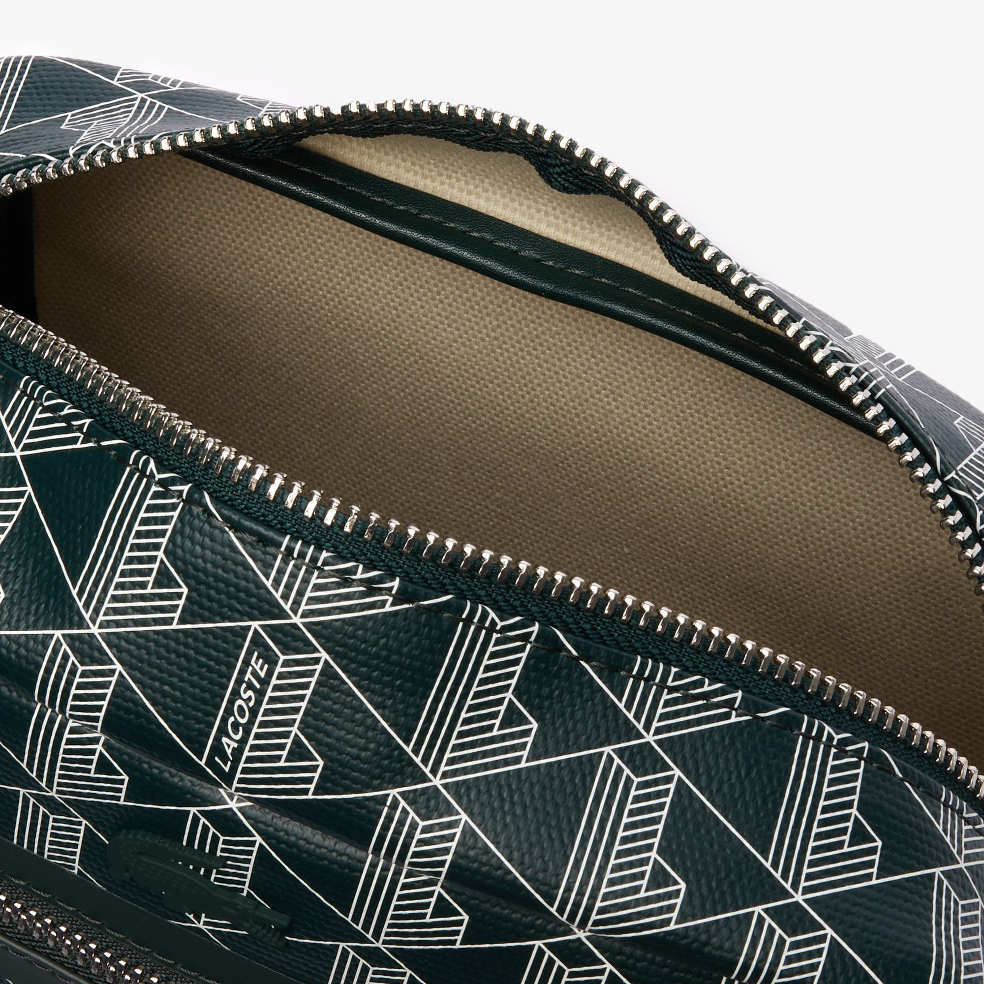 Túi Đựng Đồ Trang Điểm Lacoste Nữ Zely Chất Liệu Canvas Phủ PVC