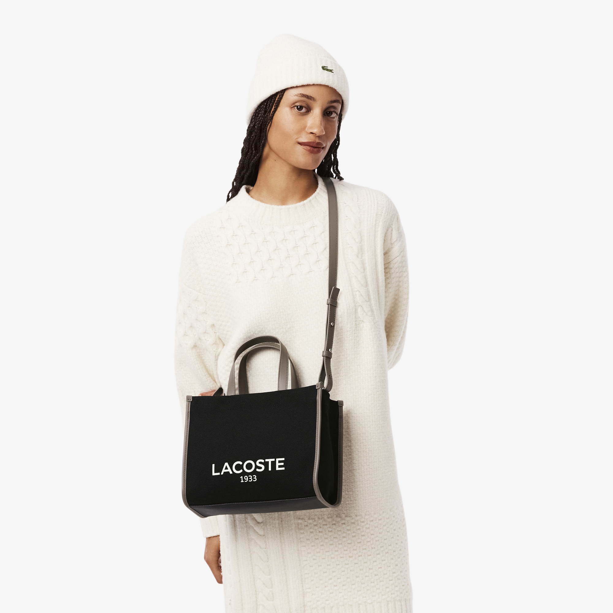 Túi Xách Lacoste Nữ Heritage Cỡ Nhỏ Chất Liệu Canvas