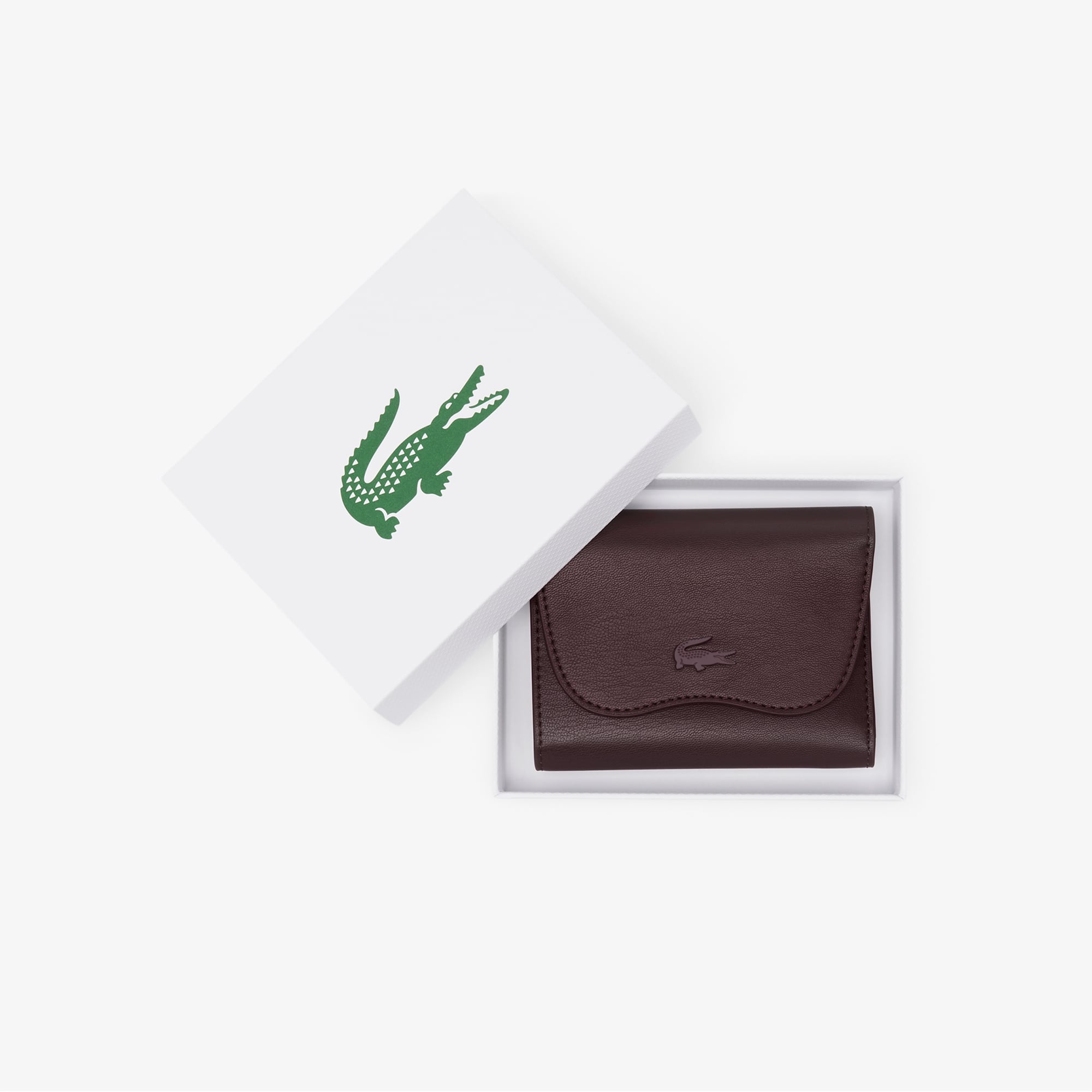 Ví Lacoste Nữ Lora Có Khóa Kéo Chất Liệu Da