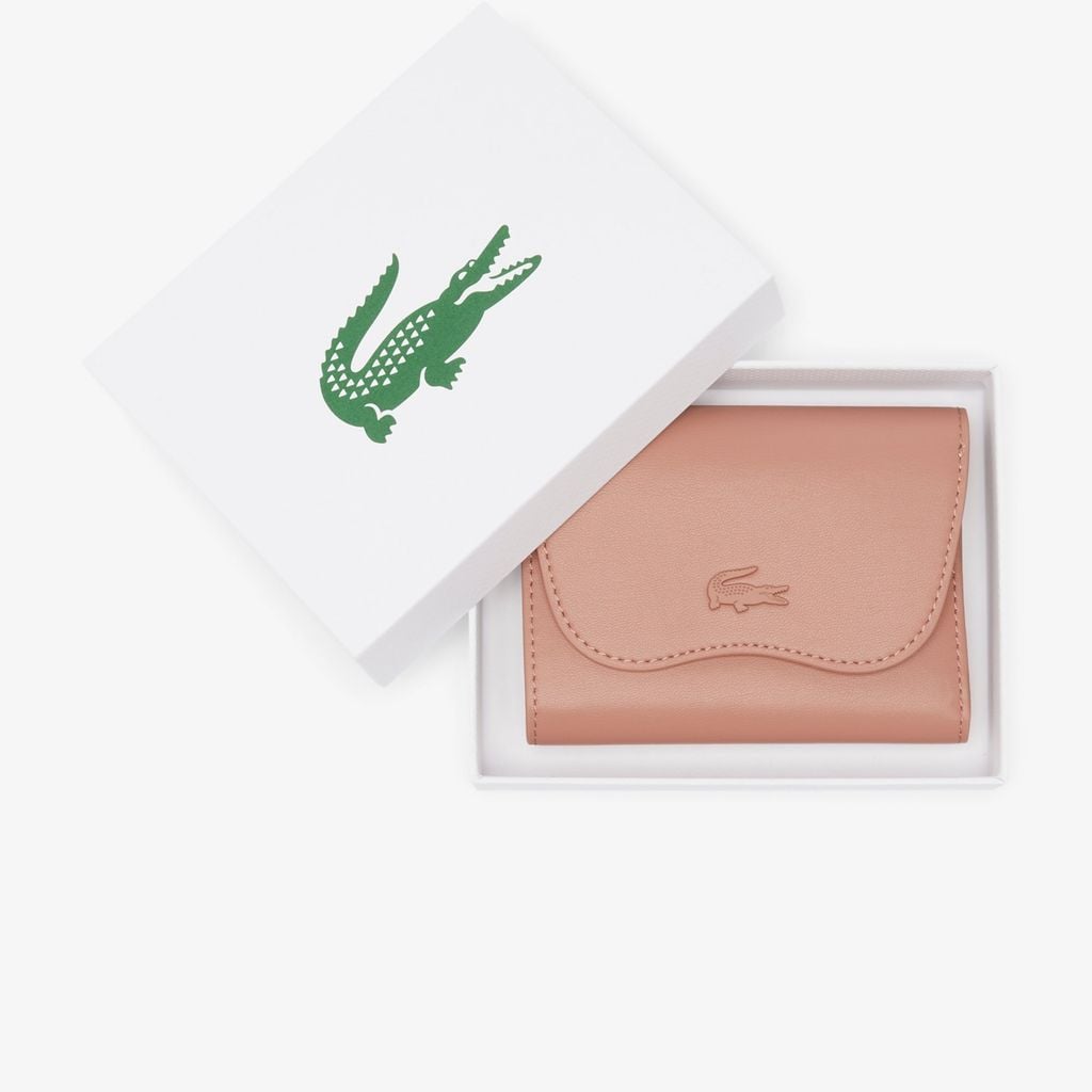 Ví Lacoste Nữ Lora Có Khóa Kéo Chất Liệu Da