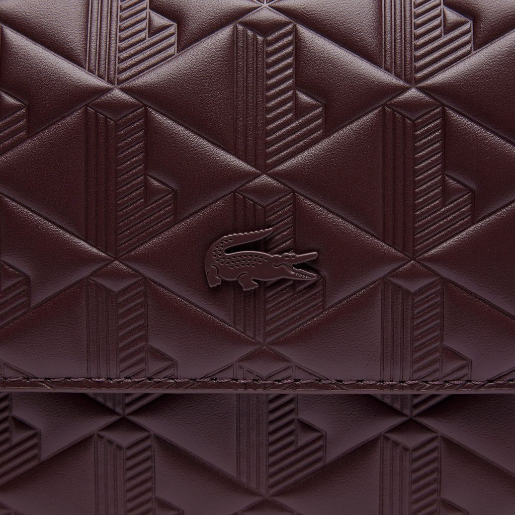 Túi Đeo Vai Lacoste Nữ Maheki Dập Nổi Chất Liệu Da