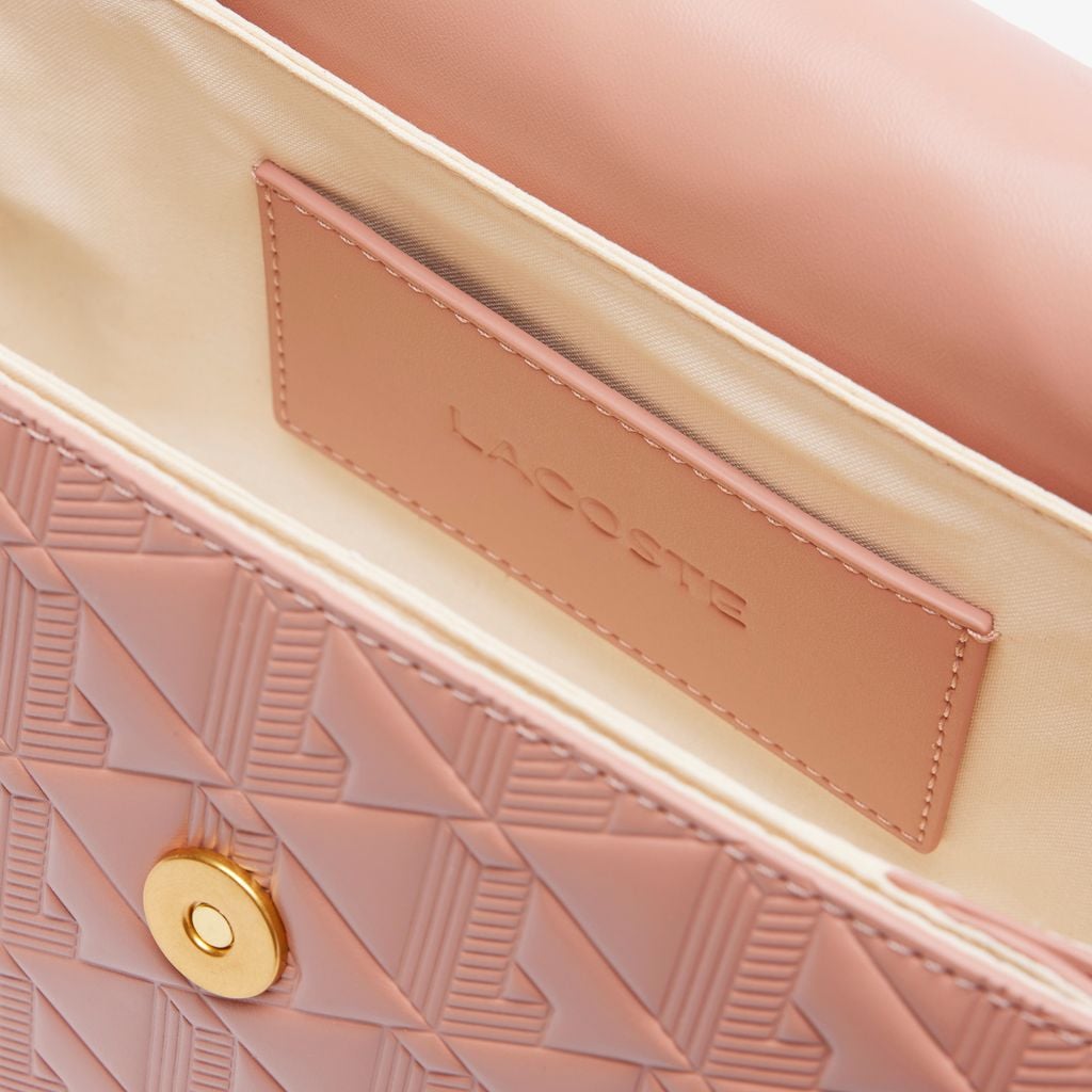 Túi Đeo Vai Lacoste Nữ Maheki Dập Nổi Chất Liệu Da