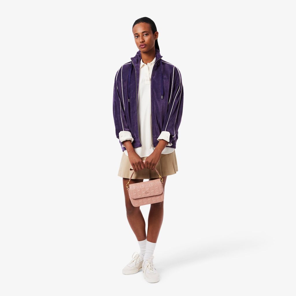 Túi Đeo Vai Lacoste Nữ Maheki Dập Nổi Chất Liệu Da