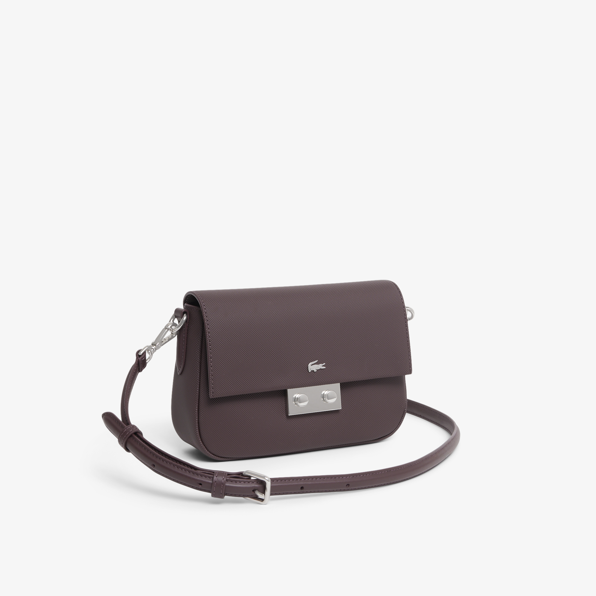 Túi Đeo Chéo Lacoste Nữ Daily City  Có Nắp Đóng