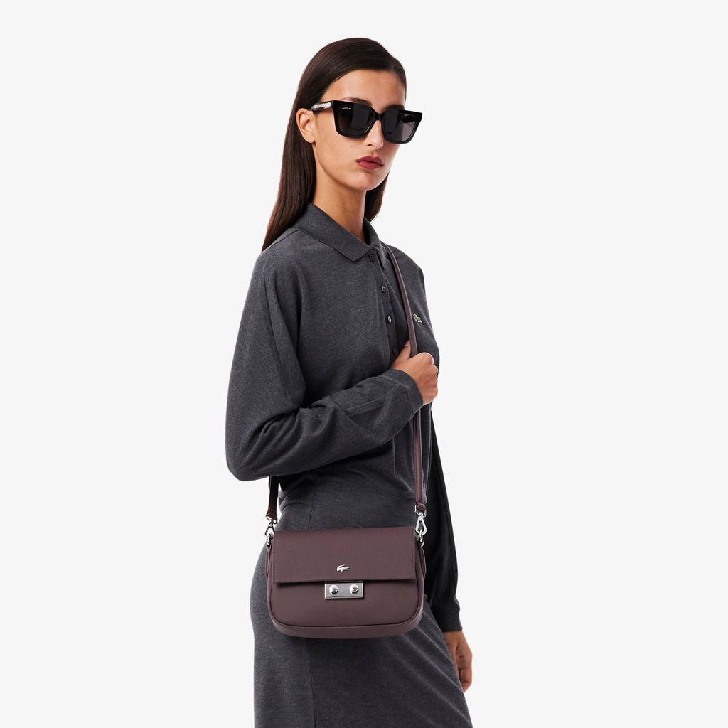 Túi Đeo Chéo Lacoste Nữ Daily City  Có Nắp Đóng