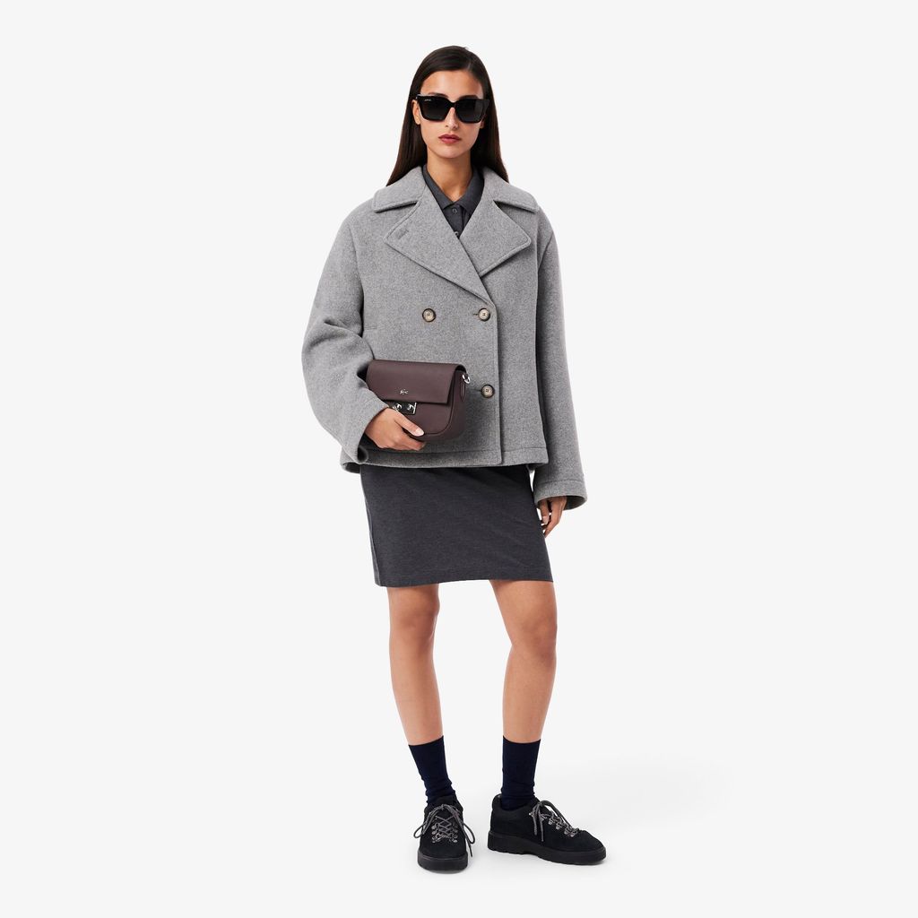 Túi Đeo Chéo Lacoste Nữ Daily City  Có Nắp Đóng