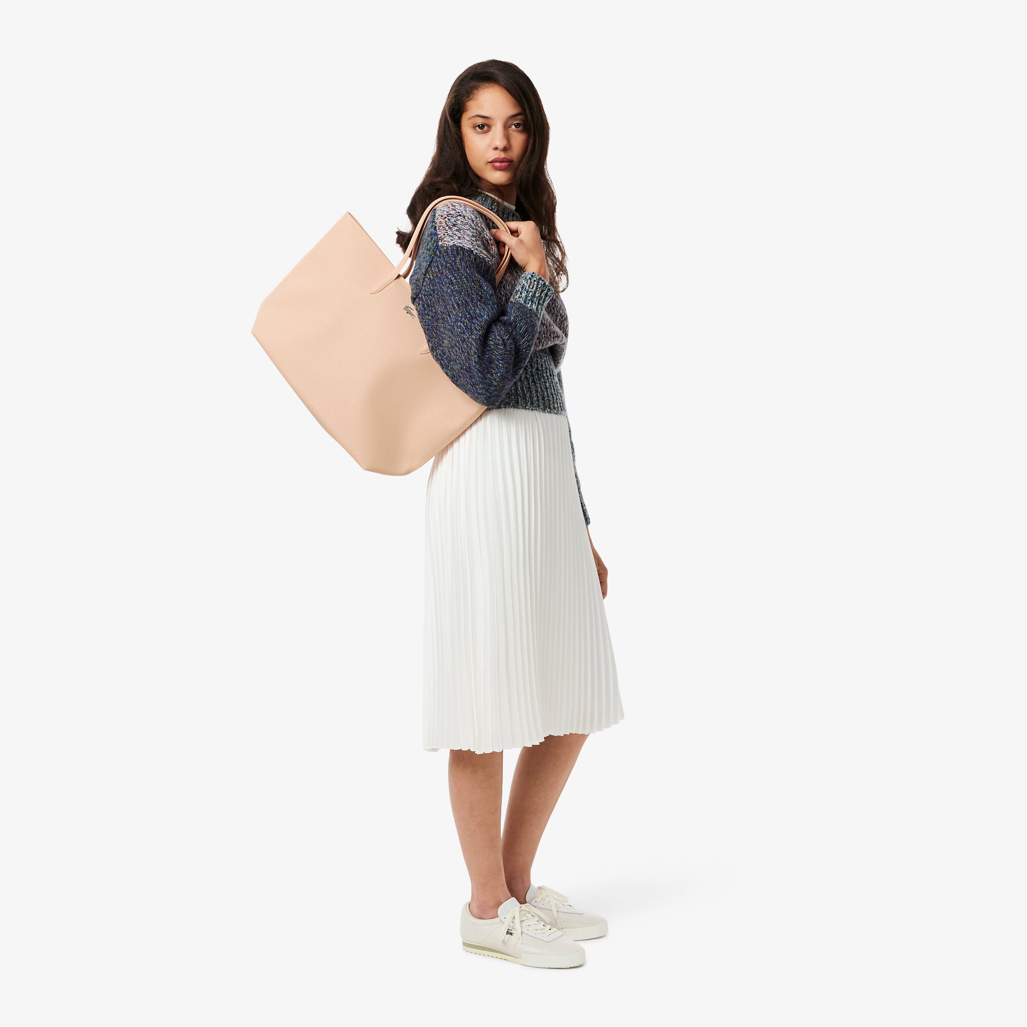 Túi Tote Lacoste Nữ Anna Có Khóa Kéo