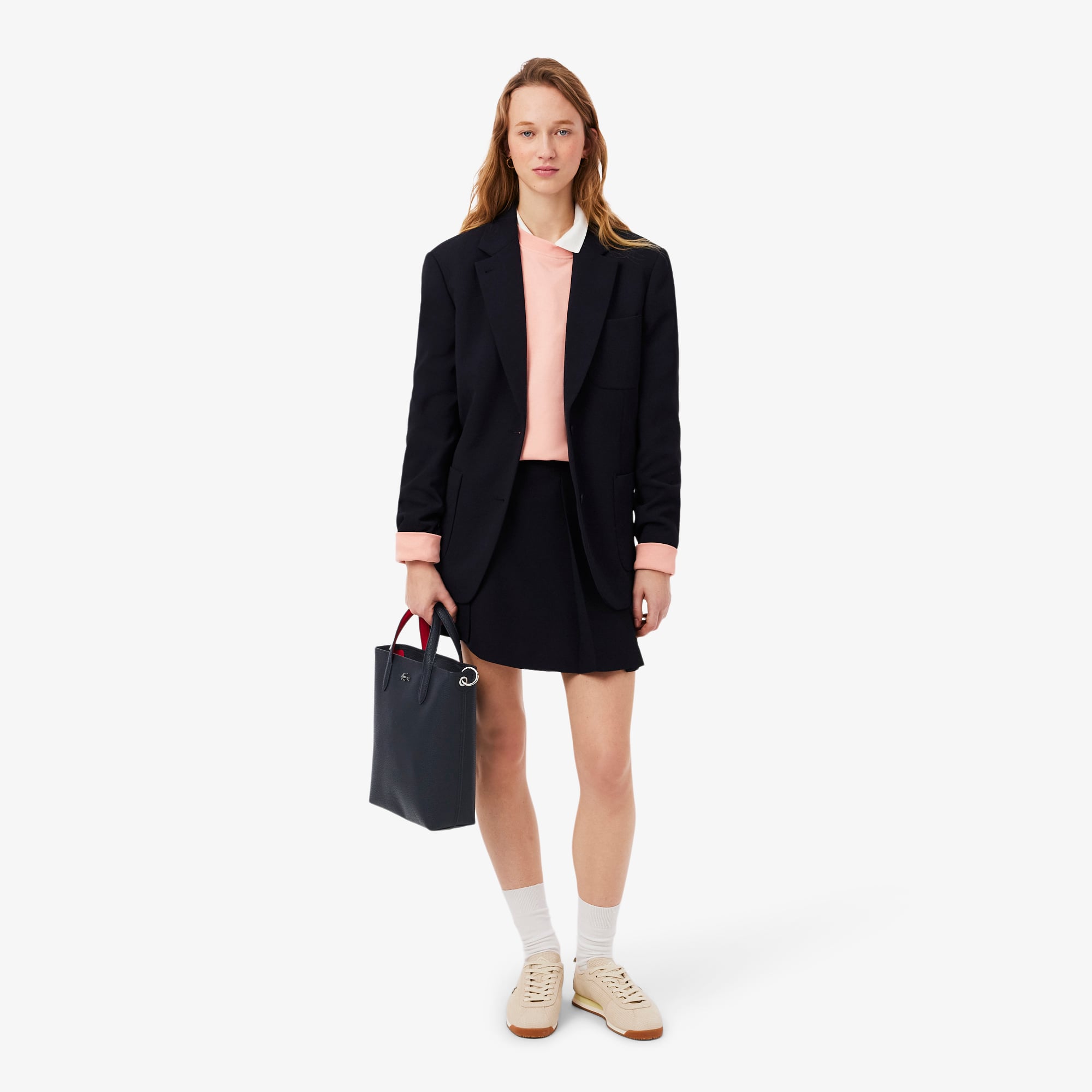 Tote Túi Tote Lacoste Nữ Anna Hai Mặt Dáng Đứng