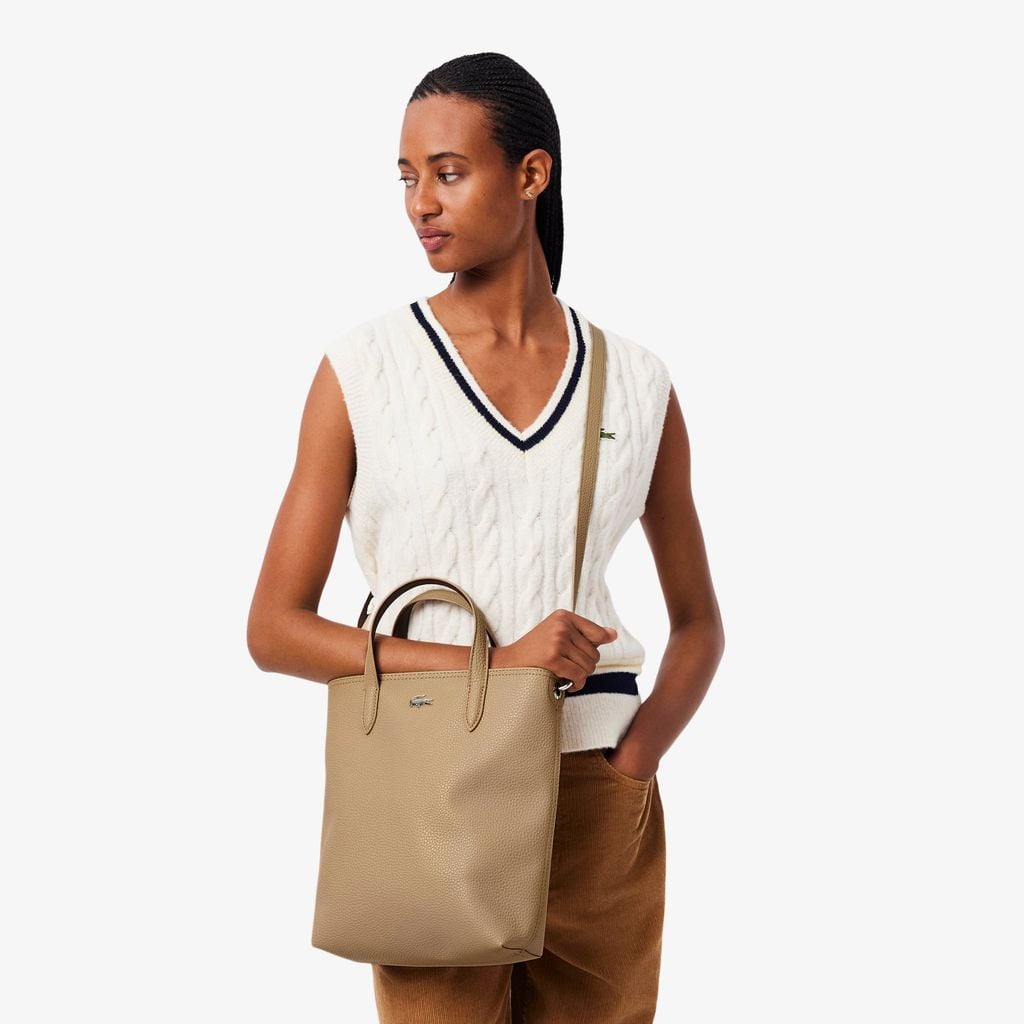 Tote Túi Tote Lacoste Nữ Anna Hai Mặt Dáng Đứng