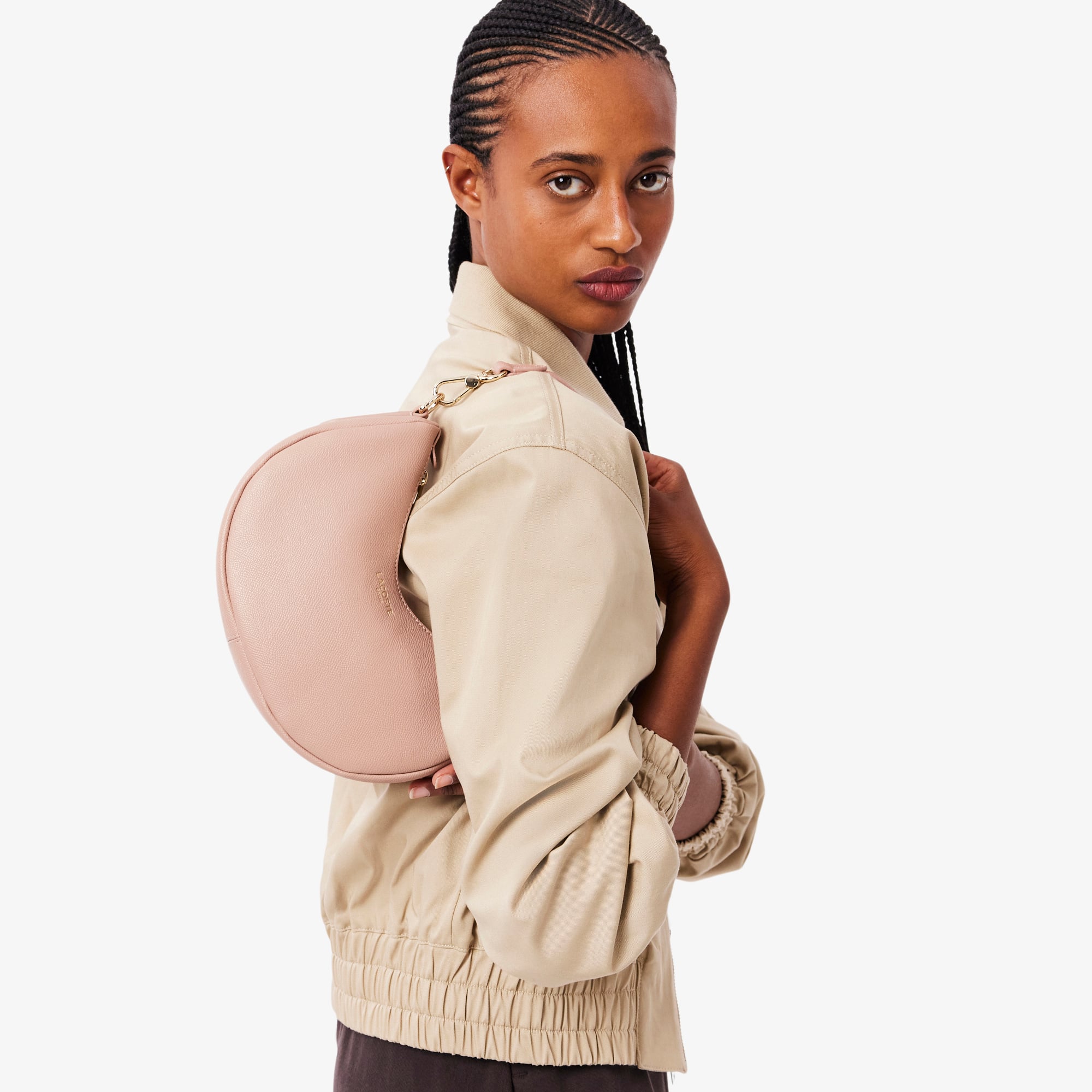 Túi Đeo Vai Bán Nguyệt Lacoste Nữ Champs-Élysées Size Nhỏ