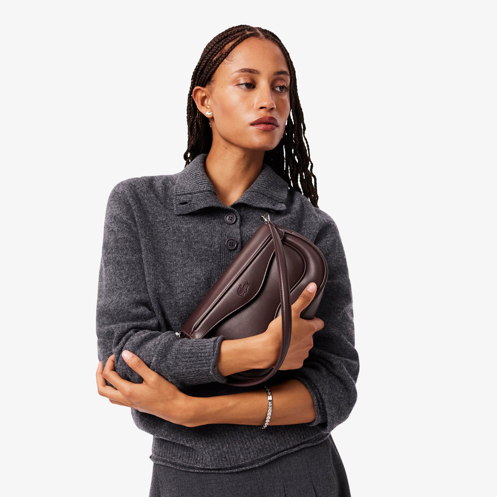 Túi Đeo Vai Lacoste Nữ Lora Chất Liệu Da