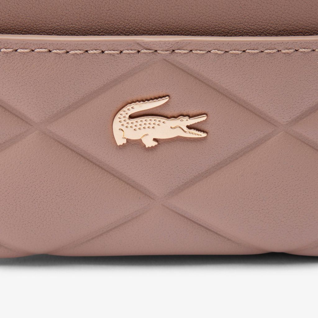 Ví Đựng Thẻ Lacoste Nữ Chất Liệu Da Cá Sấu