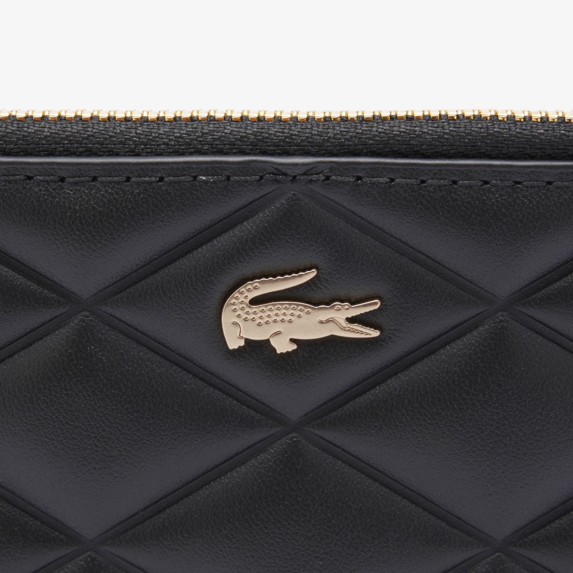 Ví Đựng Tiền Xu Lacoste Nữ Chất Liệu Da Cá Sấu