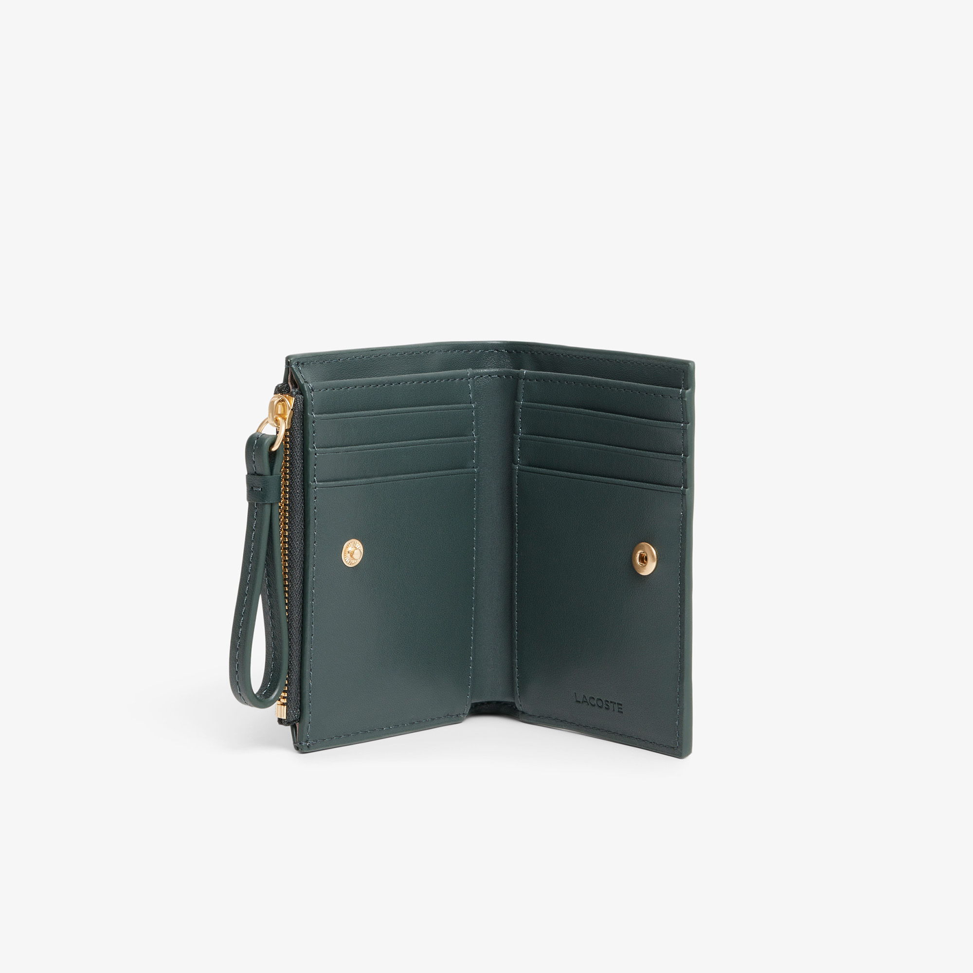 Ví Đựng Tiền Xu Lacoste Nữ Chất Liệu Da Cá Sấu