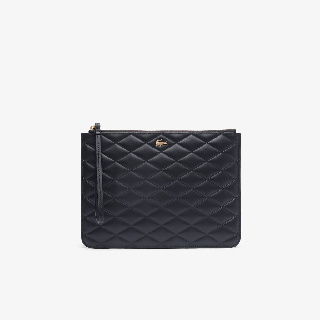 Clutch Lacoste Nữ Da Cá Sấu