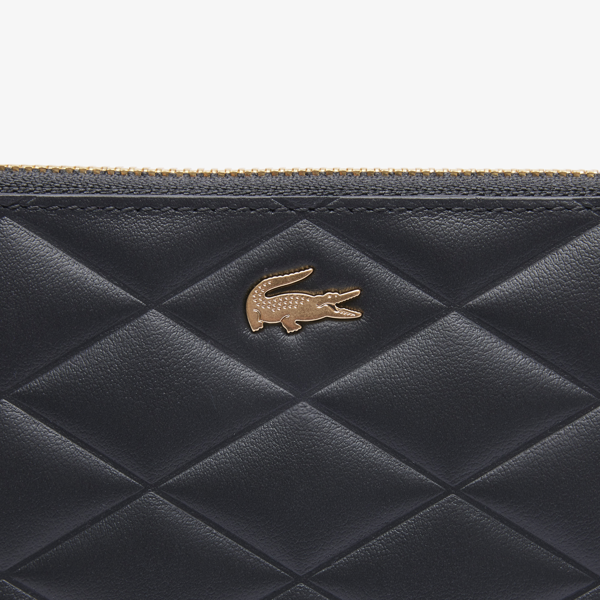 Clutch Lacoste Nữ Da Cá Sấu