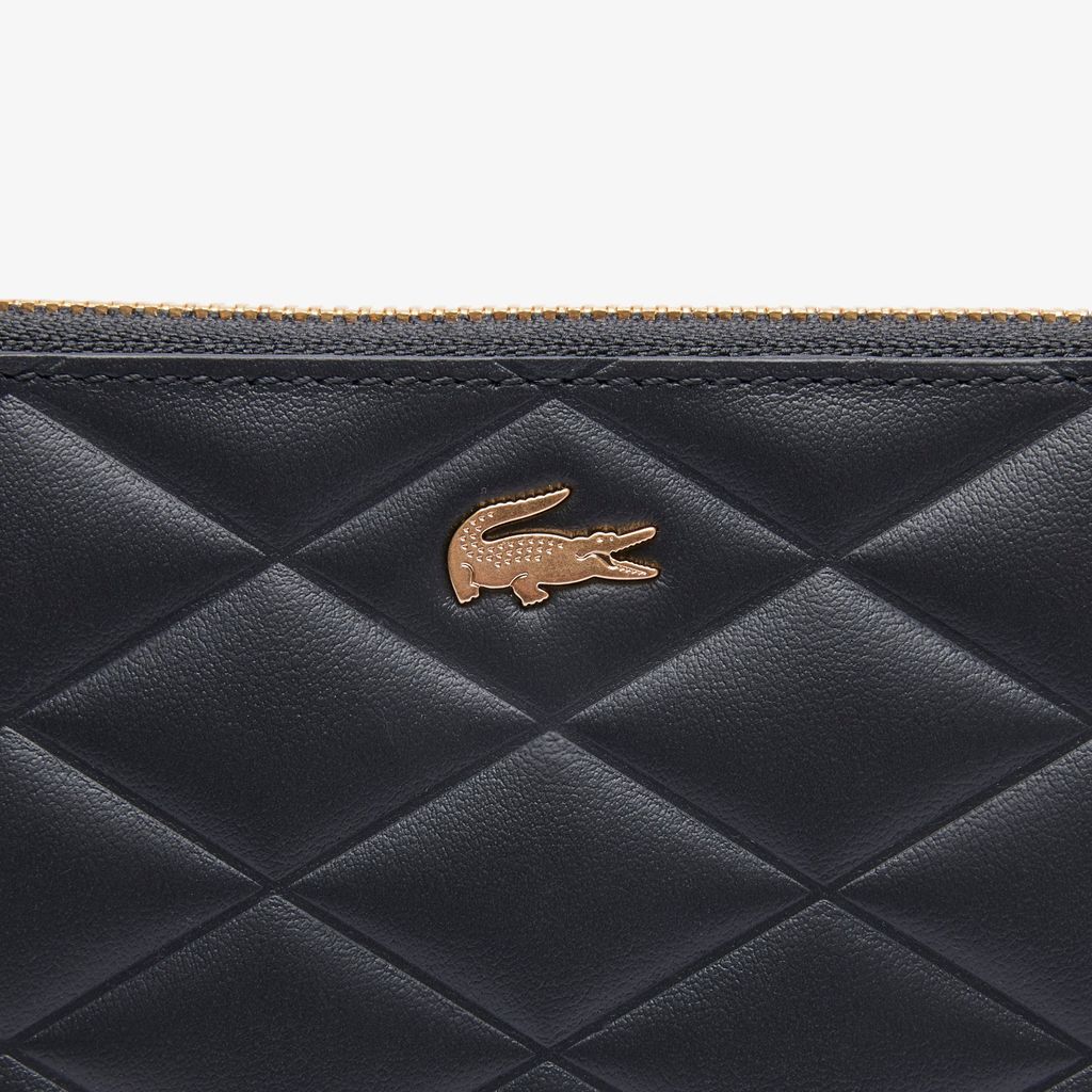 Clutch Lacoste Nữ Da Cá Sấu
