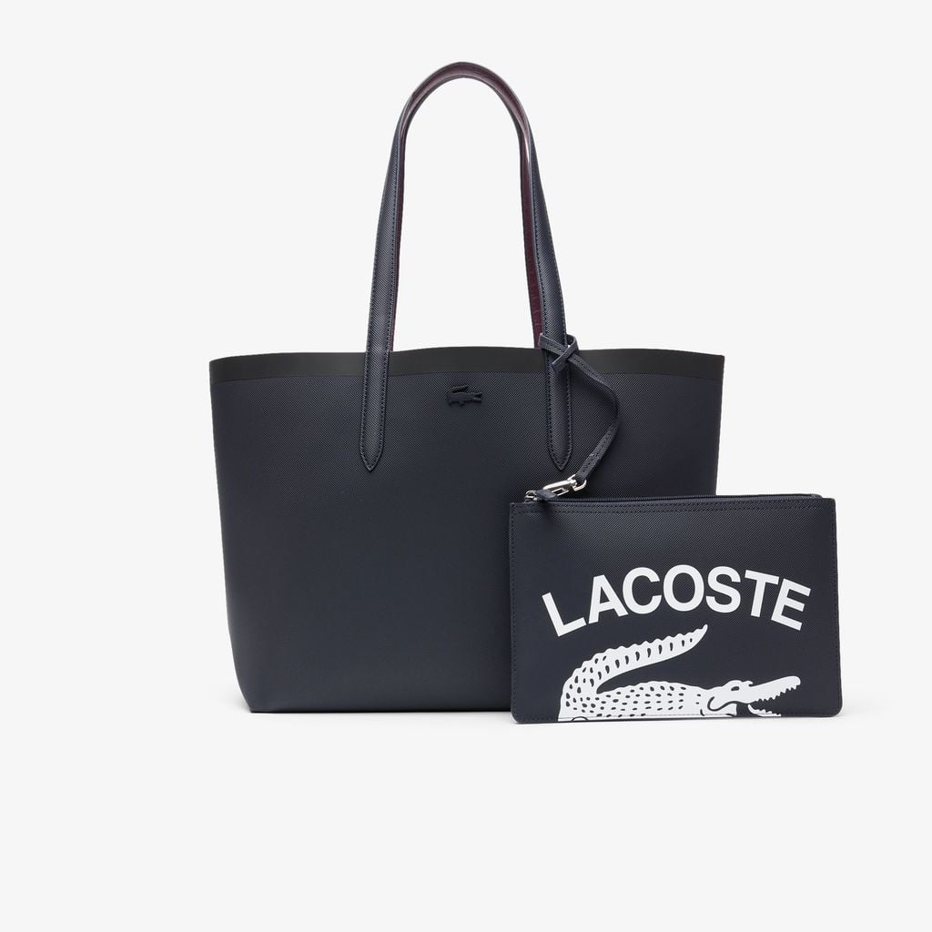 Túi Tote Lacoste Nữ Anna Có Thể Đảo Ngược Hiệu Ứng Cá Sấu