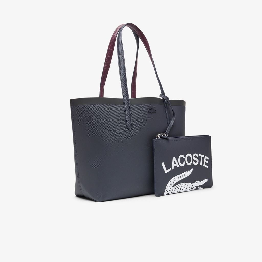 Túi Tote Lacoste Nữ Anna Có Thể Đảo Ngược Hiệu Ứng Cá Sấu