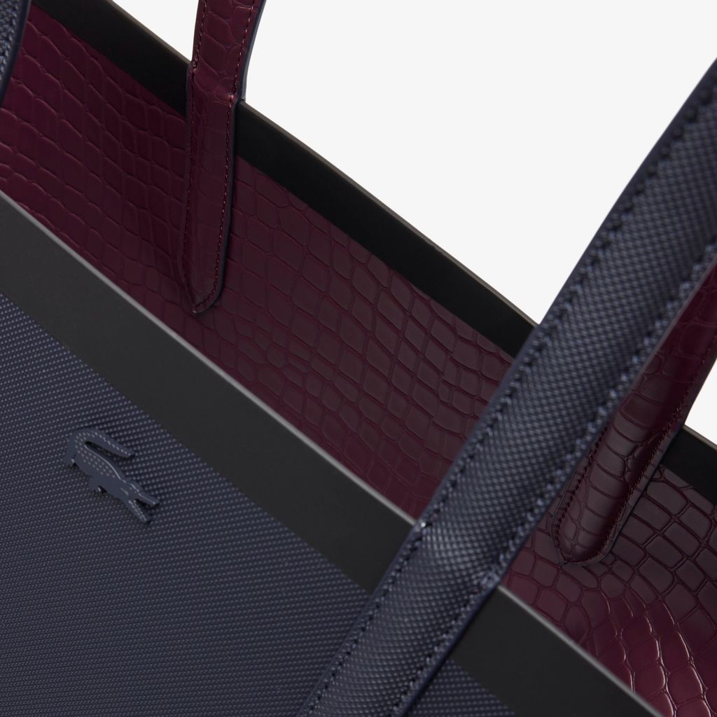 Túi Tote Lacoste Nữ Anna Có Thể Đảo Ngược Hiệu Ứng Cá Sấu