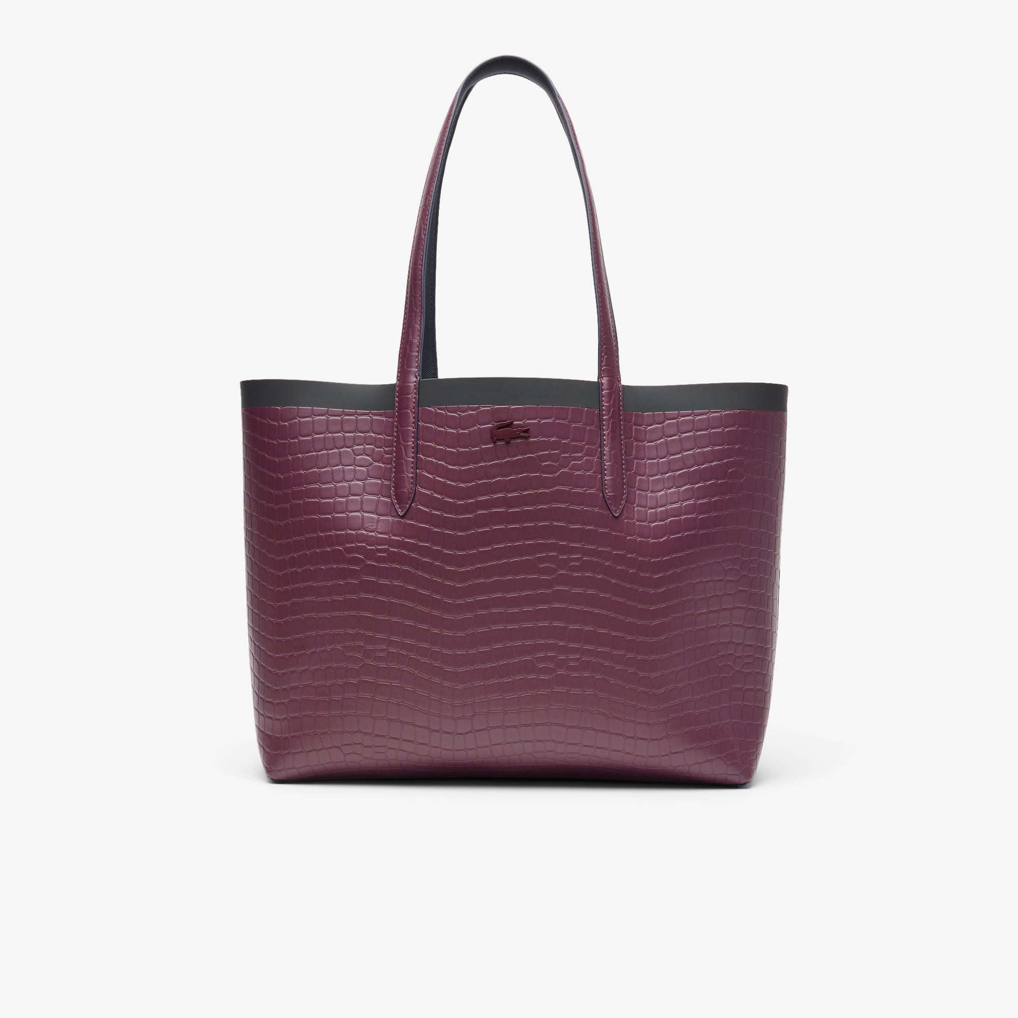 Túi Tote Lacoste Nữ Anna Có Thể Đảo Ngược Hiệu Ứng Cá Sấu