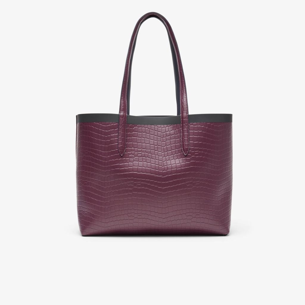 Túi Tote Lacoste Nữ Anna Có Thể Đảo Ngược Hiệu Ứng Cá Sấu