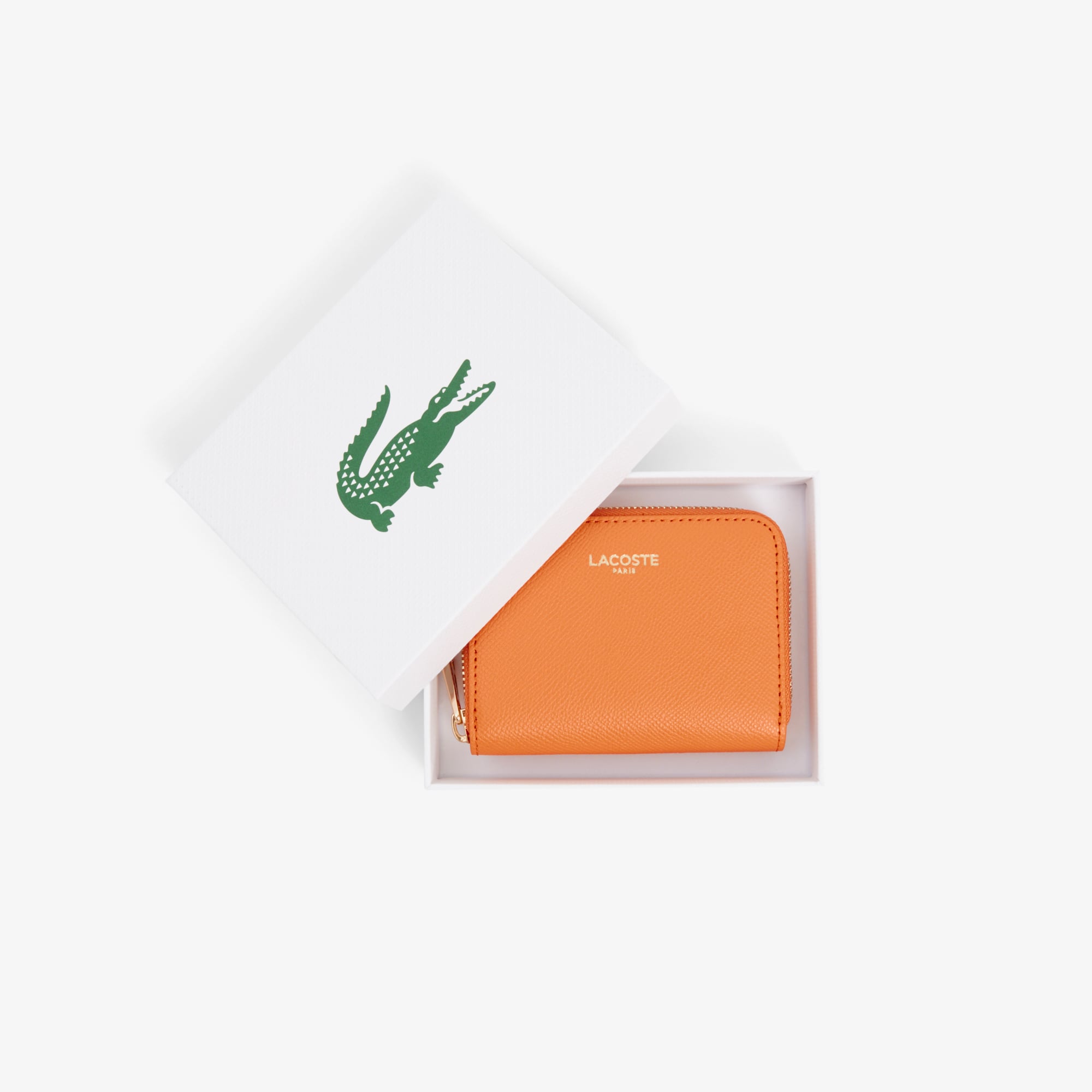 Ví Đựng Xu Lacoste Nữ Champs-Élysées Có Khóa Kéo Size Mini
