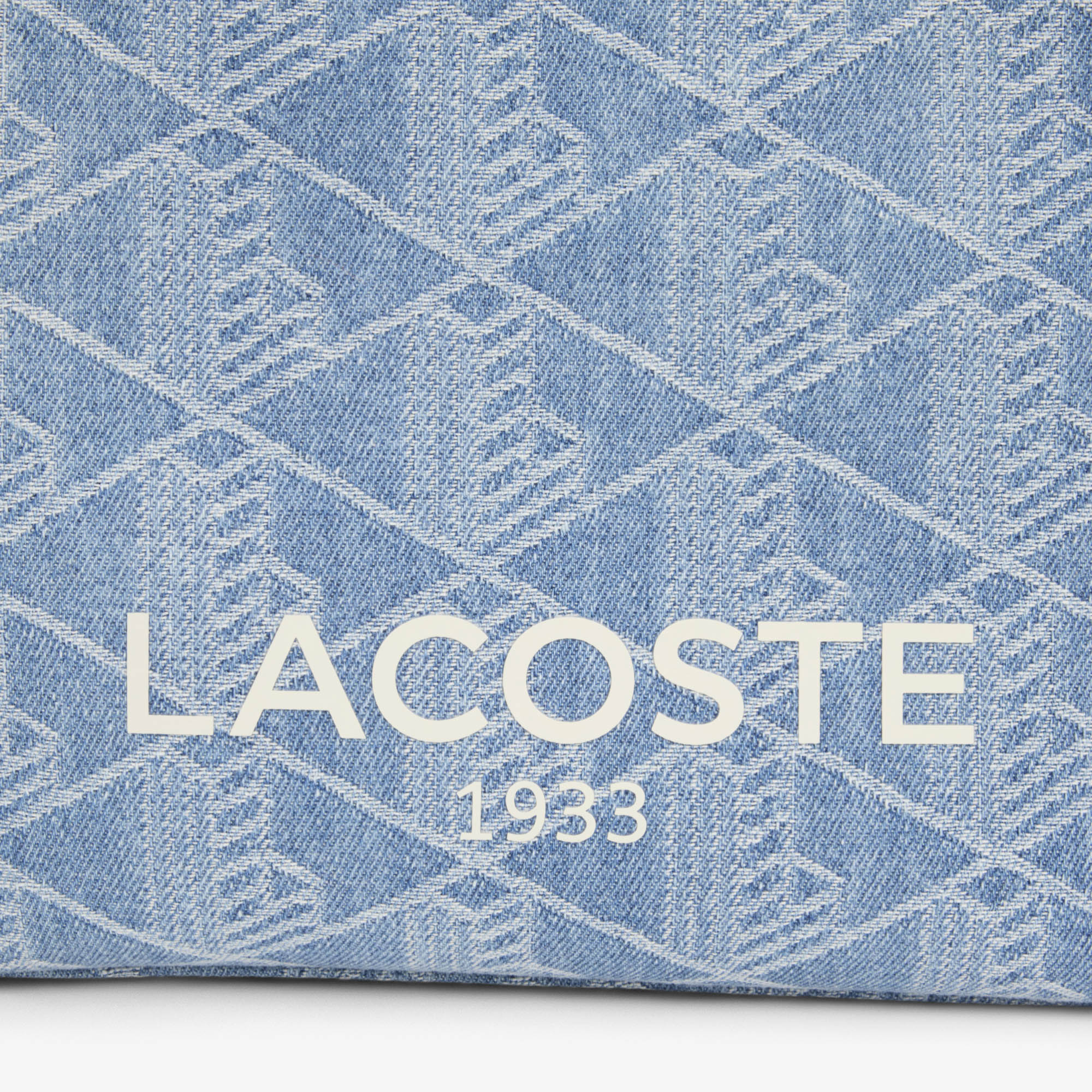 Túi Tote Lacoste Nữ Heritage Dệt Nổi Size Nhỏ