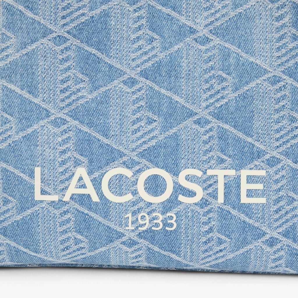 Túi Tote Lacoste Nữ Heritage Dệt Nổi Size Nhỏ