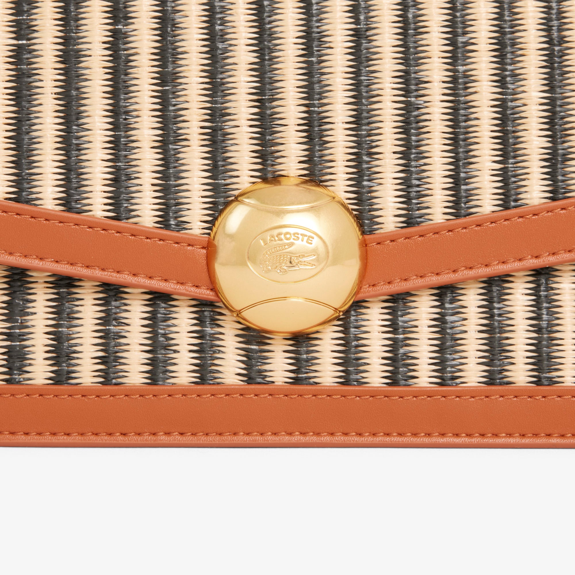 Túi Đeo Vai Lacoste Nữ Summer Pack Chất Liệu Raffia