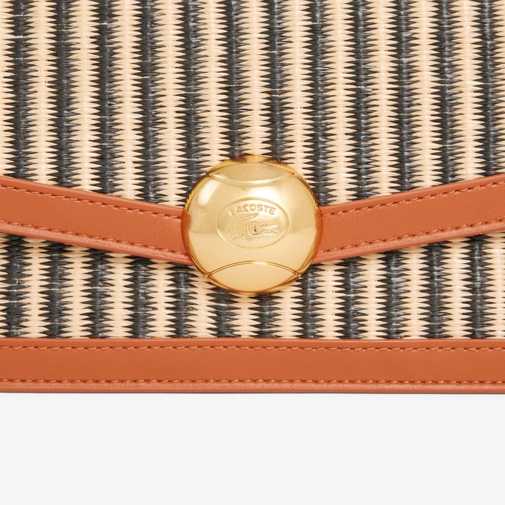 Túi Đeo Vai Lacoste Nữ Summer Pack Chất Liệu Raffia