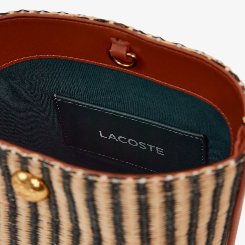 Túi Xô Lacoste Nữ Summer Pack Chất Liệu Raffia Size Nhỏ