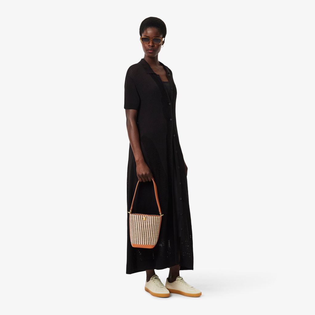 Túi Xô Lacoste Nữ Summer Pack Chất Liệu Raffia Size Nhỏ