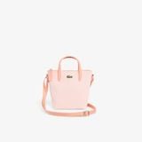 Túi Tote Lacoste Nữ L.12.12 Concept Kẻ Sọc Size Mini