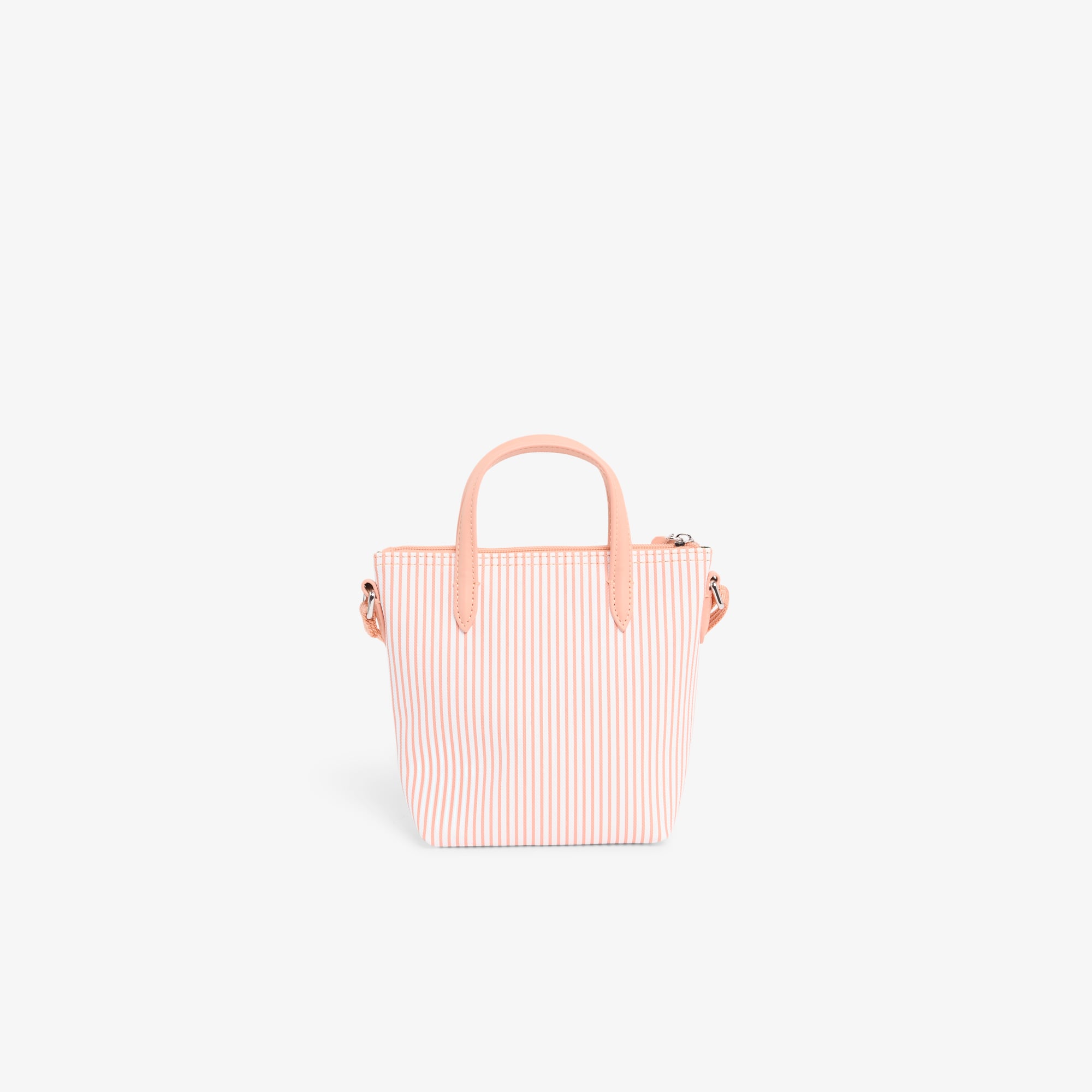 Túi Tote Lacoste Nữ L.12.12 Concept Kẻ Sọc Size Mini