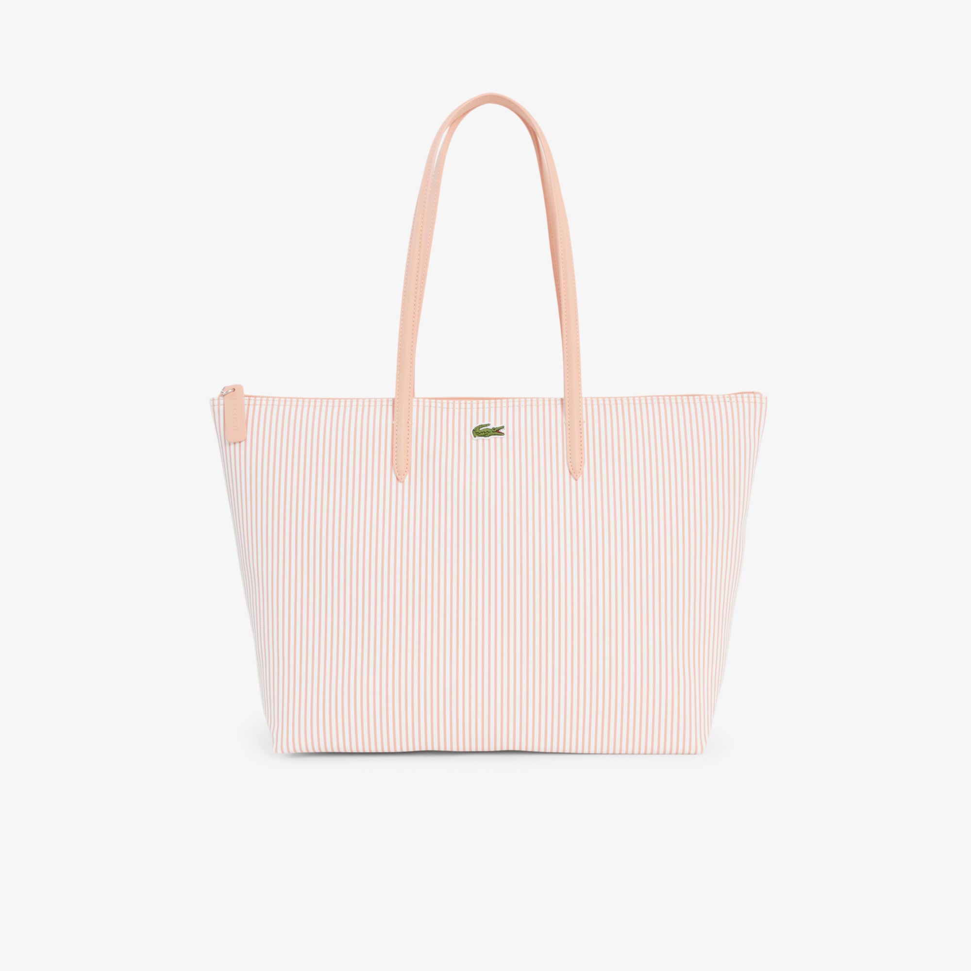 Túi Tote Lacoste Nữ L.12.12 Concept Kẻ Sọc Size Lớn