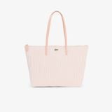 Túi Tote Lacoste Nữ L.12.12 Concept Kẻ Sọc Size Lớn
