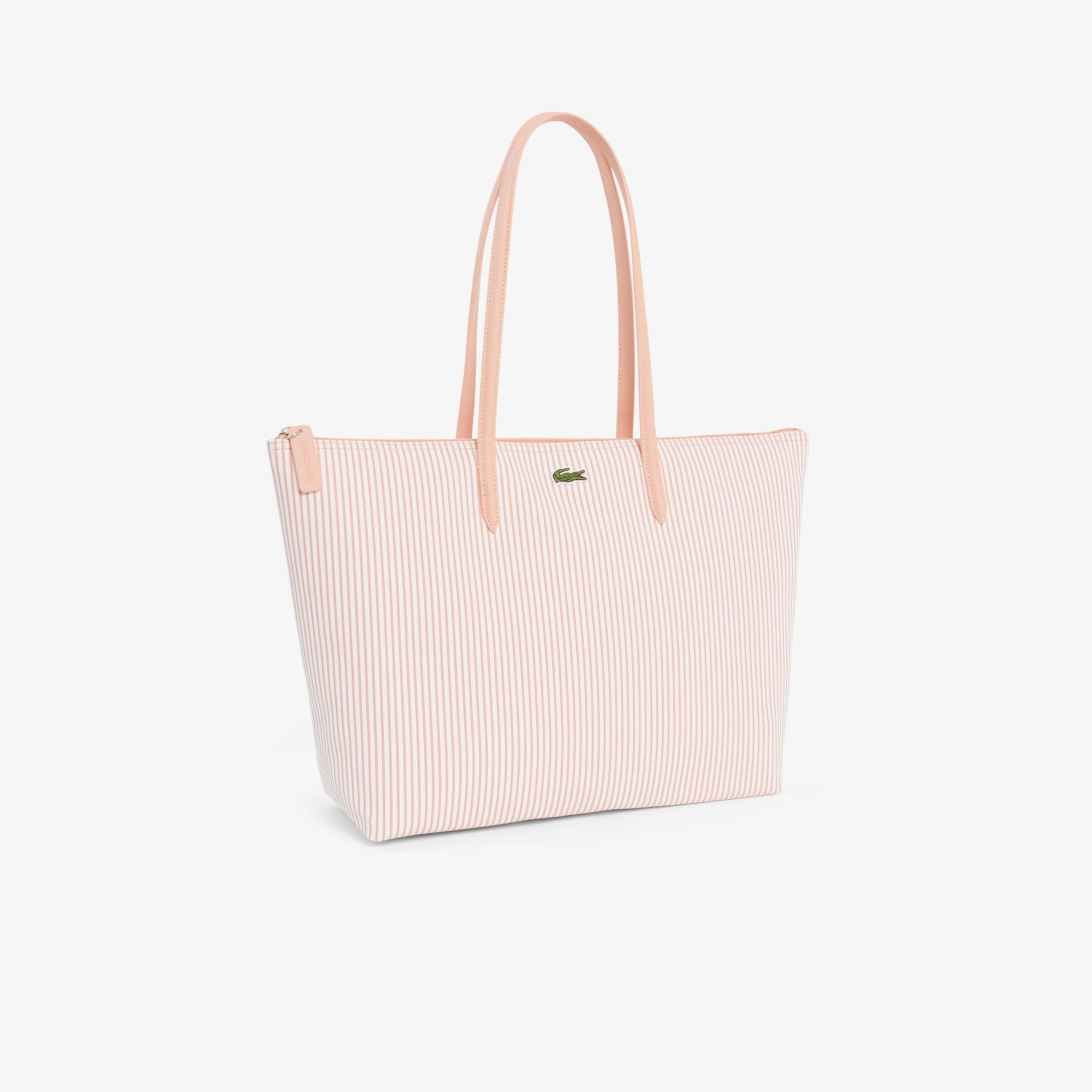 Túi Tote Lacoste Nữ L.12.12 Concept Kẻ Sọc Size Lớn