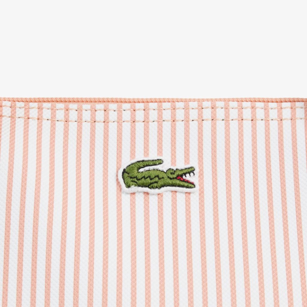 Túi Tote Lacoste Nữ L.12.12 Concept Kẻ Sọc Size Lớn